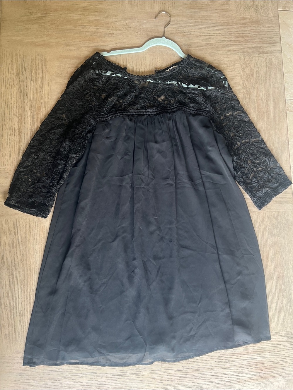 Black Lace Bodice woman’s Dress - Elegant Party Dress